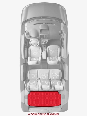 ЭВА коврики «Queen Lux» багажник для BMW X6 (F16)